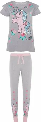 Buy Fab Ladies Grey My Little Pony Unicorn Cotton Pyjamas Sizes 6-20 • 10.99£