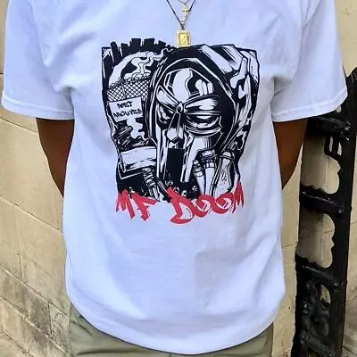 Buy MF Doom Rapper Hip Hop T-Shirt Poet Archives Streetwear Doomsday T-Shirt Tribute • 20£