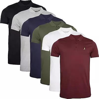 Buy 6 Pack Brave Soul Mens Polo Shirt Short Sleeve Logo Pique T Shirt Top Multi Pack • 24.99£