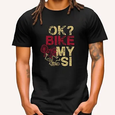 Buy Funny Cycling T-shirt Cyclist Is My Bike OK Joke Tee Retro Bicycle Lovers Gift • 12.99£