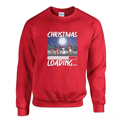 Buy Christmas Loading Jumper, Funny Xmas Lover Dabbing Santa Sweatshirt Unisex Top • 17.99£