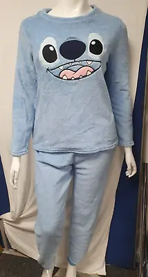 Buy Disney Stitch Women's Fleece Pajamas Cozy And Soft Nightwear Collection Size M • 14.97£