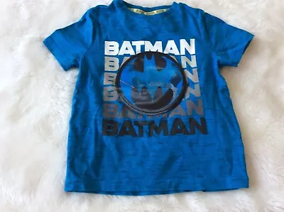 Buy Batman Hologram T Shirt In Blue Age 4-6 Years • 2£