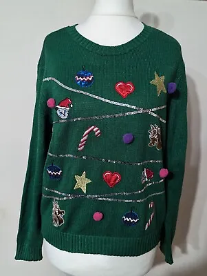 Buy H&M Christmas Jumper Kittens And Unicorns Size Small • 14.99£