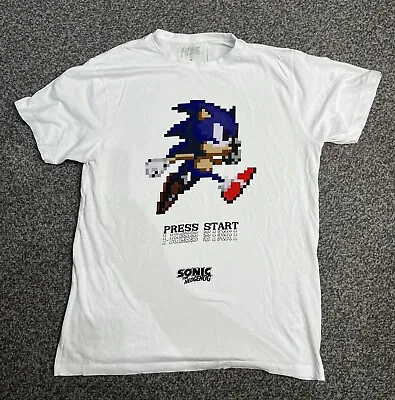 Buy Sonic The Hedgehog Mens White T-Shirt Size M - Sega  • 9.99£