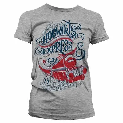 Buy Women's Harry Potter All Aboard The Hogwarts Express Fitted T-Shirt • 12.95£