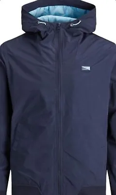 Buy Jack & Jones Mens Showerproof Jacket  Poly-cotton Regular Fit Outwear Small Bnwt • 28.90£