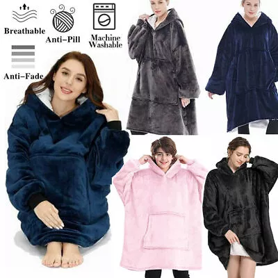 Buy Oversized Hoodie Blanket Soft Fleece Dressing Gown Hoody Gamers Boys Girls Teens • 15.79£