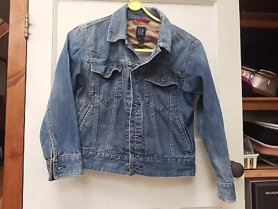 Buy Gap Denim Jacket Kids Size M/M (8) Blue Girls Boys Camouflage Details  • 6£