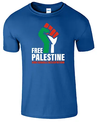 Buy Free Palestine T Shirt Gaza Freedom Peace Protest End Israeli Occupation Israeli • 9.99£