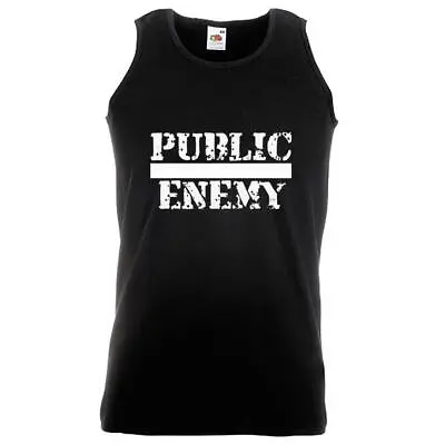 Buy Unisex Black Public Enemy Connor T2 Sci-Fi Movie Quote Vest • 10.95£