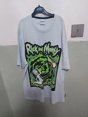 Buy Rick And Morty Light Blue T Shirt Size M • 5£
