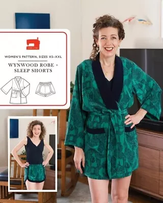 Buy Liesl + Co Sewing Pattern Wynwood Robe & Sleep Shorts Women XS-XXL • 23.98£