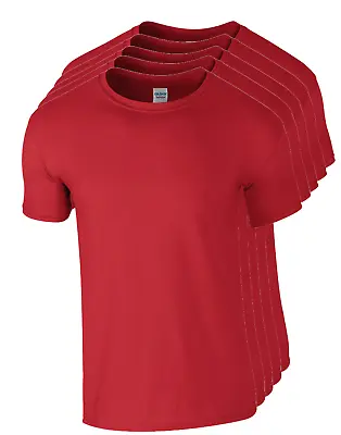 Buy Mens Gildan Softstyle T Shirt 5 Or 3 Pack Unisex Plain Cotton Bulk T-Shirt Mixed • 15.80£