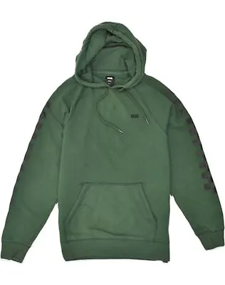 Buy VANS Mens Graphic Hoodie Jumper Small Green Cotton AA09 • 16.62£
