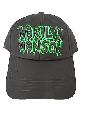 Buy Marilyn Manson Name Logo Official Chunky Embroidered Peak Cap Adjustable • 14.98£