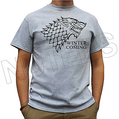Buy Winter Is Coming House Stark Game Of Thrones Men Ladies T-Shirts Vest S-XXL Size • 12.09£