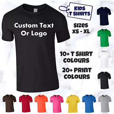 Buy Kids Children's Personalised T-Shirt - Custom Design Name Text Print Boys Girls • 7.49£