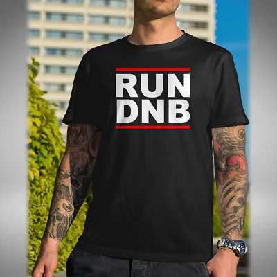Buy RUN DNB T-Shirt Jungle Drum & Bass Dance Music Lover Old Skool Raver • 10.49£
