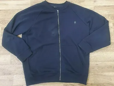 Buy FRENCH CONNECTION BLUE BLACK BOMBER JACKET FCUK Smart Coat Mens Womens Size XL • 11.95£