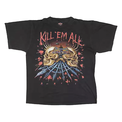 Buy ROCK EAGLE Metallica Kill 'Em All Mens Band T-Shirt Black L • 74.99£