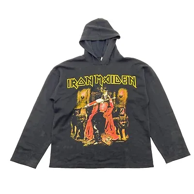 Buy Iron Maiden Pullover Hoodie | Vintage Y2K Heavy Metal Music Band Black VTG • 40£