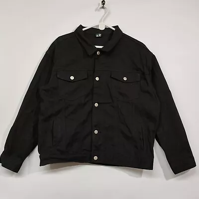 Buy Low & Slow Button Up Black Denim Jacket MensM  • 19.99£