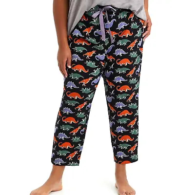 Buy New Torrid 1 (1X 14/16) Dinosaur Sleep Pajama Crop Black Lounge Pants W/Pockets • 36.38£