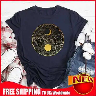 Buy Sun And Moon T Shirt Tee • 9.11£