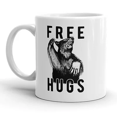 Buy Free Bear Hugs Mug Funny Grizzly Coffee Cup - 11oz • 8.98£
