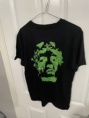 Buy Shein Mens Small Black T Shirt With Spooky Face Design On Back • 3£