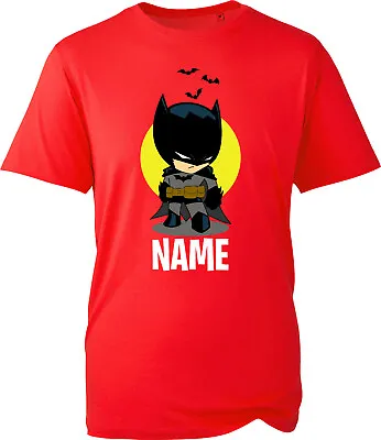 Buy Batman Personalised Kids Birthday Party Boy T-shirt Gift Any Name Unisex Top Tee • 12£