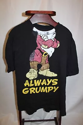 Buy Disney Always Grumpy T Shirt XXXXL 4XL Black Official Merchandise Snow White 29 • 8£