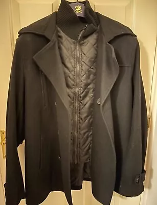 Buy Next Black Smart Jacket Coat Large Men Formal Wool • 0.99£