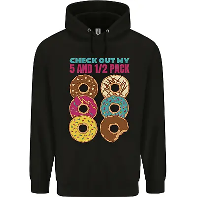 Buy Funny Donut Check Out My 5 1/2 Pack Food Gym Childrens Kids Hoodie • 17.99£