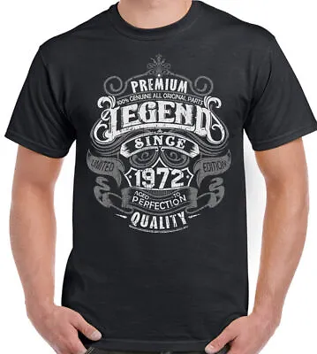 Buy 52nd Birthday T-Shirt 1972 Mens Funny 52 Year Old Top Premium Legend Since • 10.95£