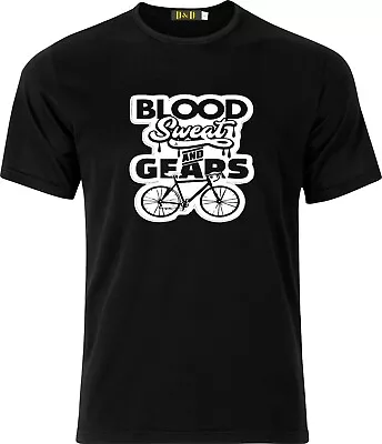 Buy Blood Sweat And Gears Xmas Present Funny Humour  Bike Lovers Cotton T Shirt • 9.99£