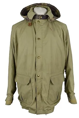 Buy WOOLRICH Beige Windbreaker Jacket Size XL Mens Full Zip Hooded Polyester  • 25.89£