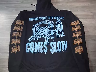 Buy Death Zipper Hoodie Sweatshirt Ltd 33 Screen Autopsy Morbid Angel Carcass Cynic • 68.54£