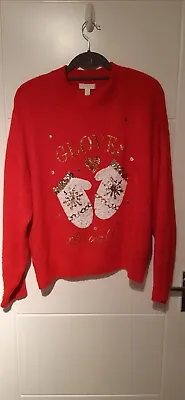 Buy Christmas Jumper Size M From H&m Sequins • 9£