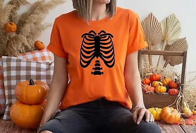 Buy Skeleton Ribs T-Shirt Funny Halloween T Shirt, RIBS • 6.69£