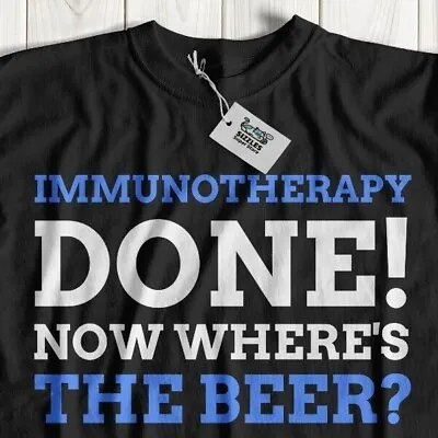 Buy Funny Immunotherapy T-Shirt Immune System Cancer Gifts White Blood Cells Tee • 14.95£