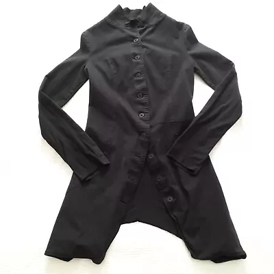 Buy Pal Offner Black Cotton Stretch Penguin Frock Coat Jacket - Uk8 • 125£