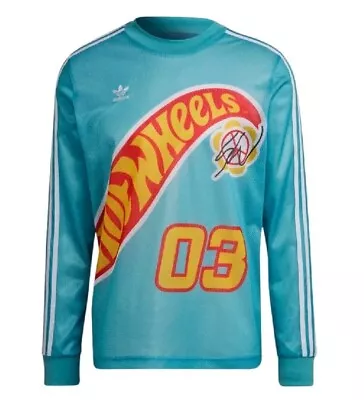 Buy Adidas Originals Sean Wotherspoon X Hot Wheels Long Sleeve Mesh T-Shirt - Medium • 59£