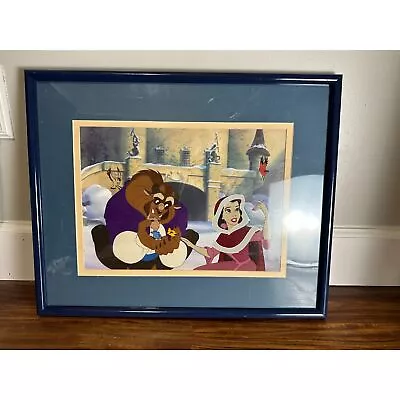 Buy BEAUTY AND THE BEAST Belle Tames The Beast Lithograph Framed • 192.75£