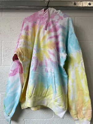 Buy Tie Dye Sweatshirt Pullover Sweater Rainbow Unisex Hype Vibe Beach Summer • 12.99£