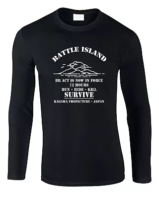 Buy Battle Royale Inspired Men's Long Sleeve T-Shirt Cult Classic Film Japan Movie  • 15.99£