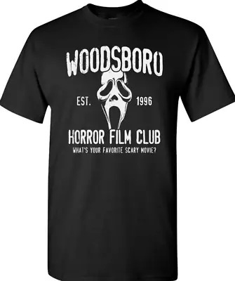 Buy Scream Ghostface Woodsbro Horror Halloween T Shirt Men's' Ladies Black • 15.99£