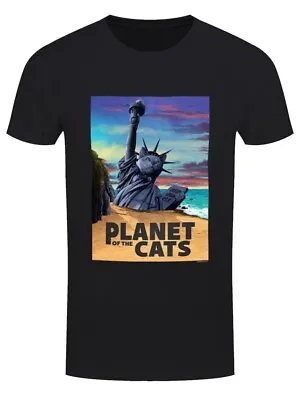 Buy Planet Of The Cats (Planet Of The Apes) Black Horror Film T-shirt For Cat Lovers • 17.99£