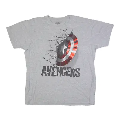 Buy MARVEL Avengers T-Shirt Grey Short Sleeve Mens XL • 8.99£